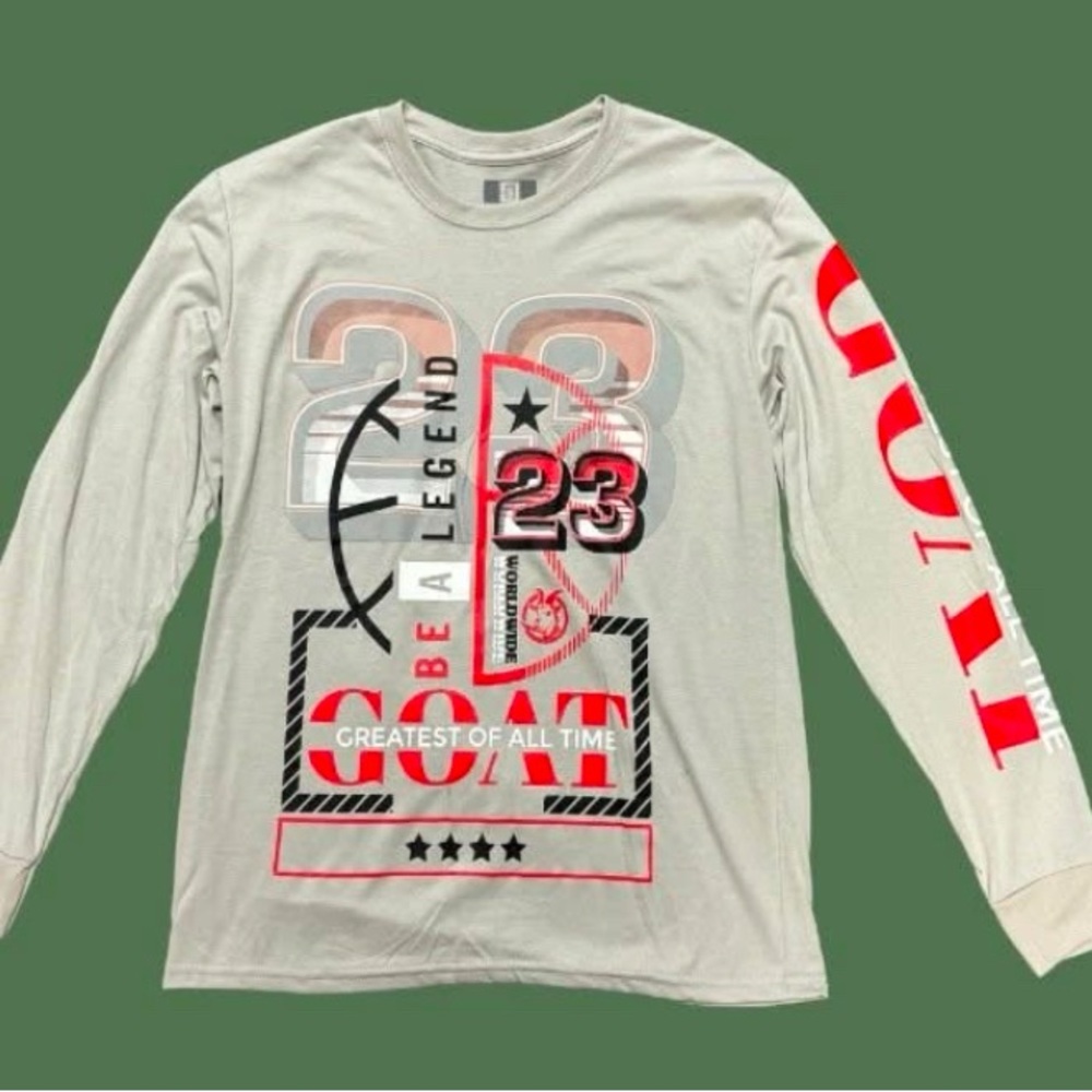TWO FOR ONE MENS/UNISEX 23 GREATEST OF ALL TIME LEGEND GRAPHIC TEE WITH CAP NWT